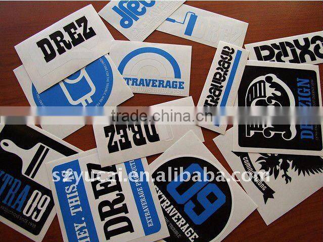 Custom printed die cut vinyl pvc sticker
