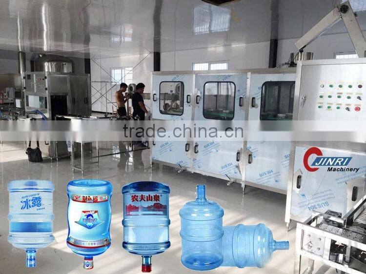 300BPH 5 gallon bottle mineral water full-auto Intenal and External brush washing 2 in 1 machine