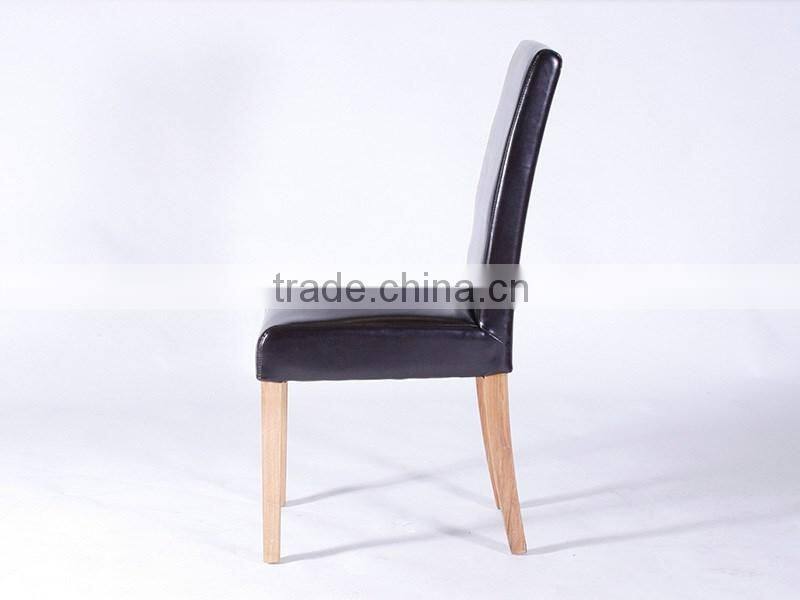 Factory price wooden chair leather dining chair used for hotel restaurant