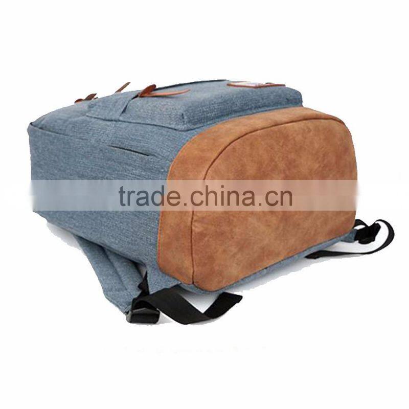 2016 High Quality Custom Design Canvas Backpack Custom Cheap School BackPack