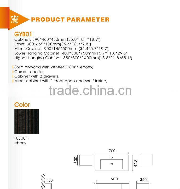 CRW GYB01 New Promotion Bathroom Cabinet