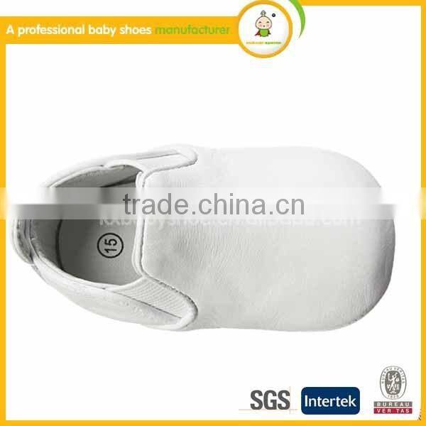 white pu soft sole infant shoe kids leather shoes