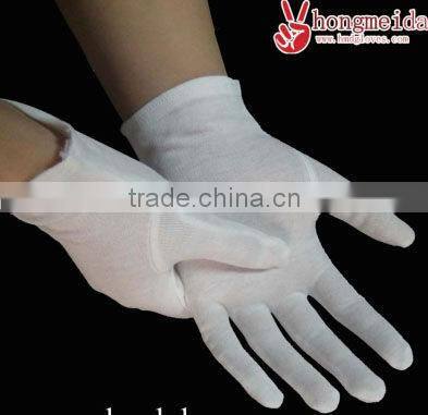 Men's 100%soft white cotton gloves