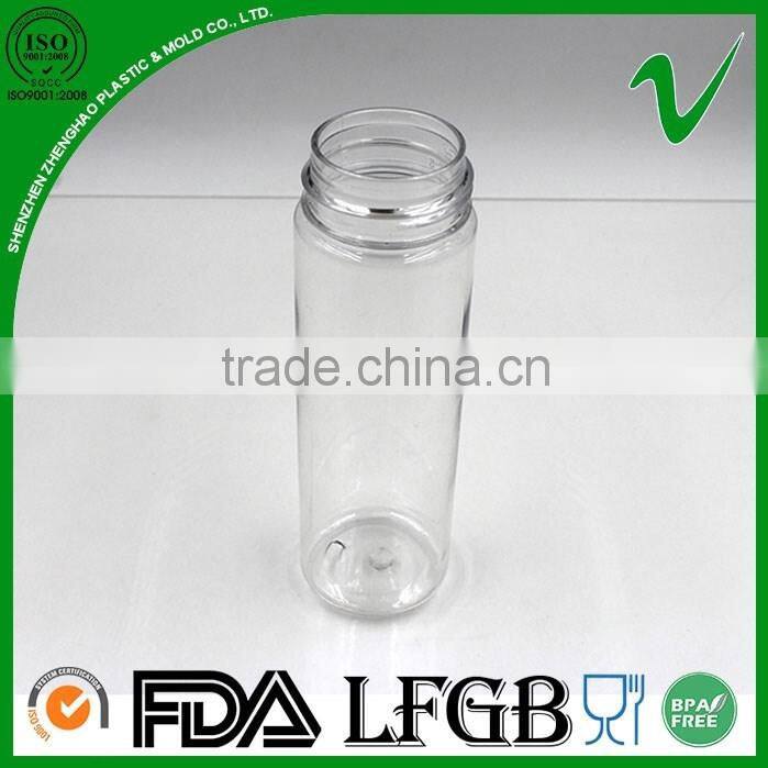 180ml PET cylinder clear plastic bottles for facewash