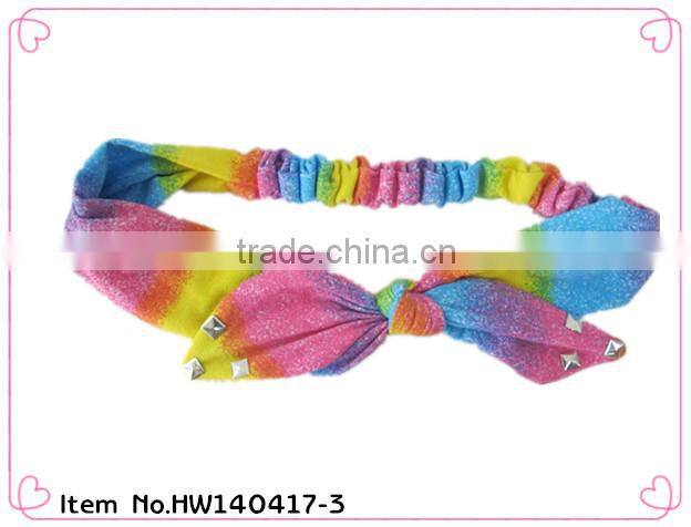 2014 hot sale cheap custom printed elastic headbands