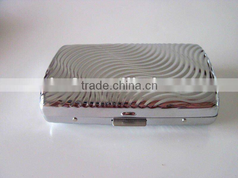 Metal cigarette case. By plated and embossing.