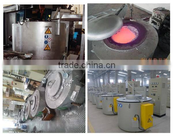 Electric scrap aluminum alloy melting furnace for carting machine