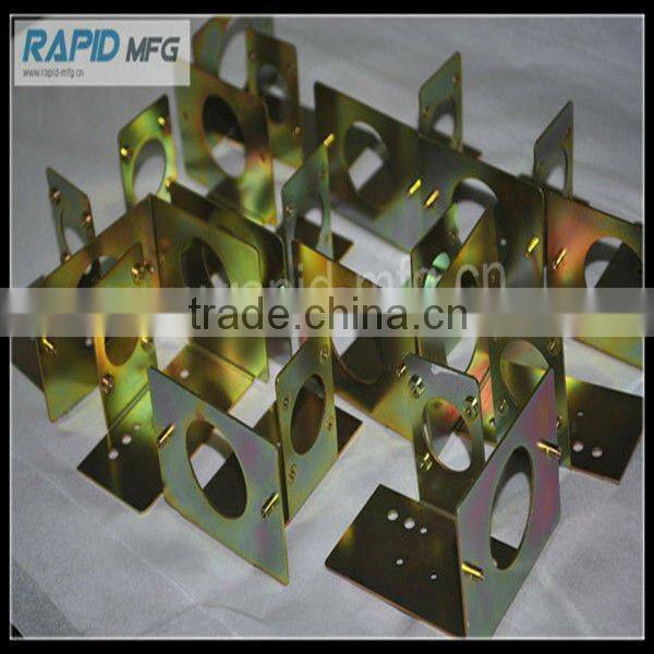 High precision sheet metal machining & zinc plated steel bending samples