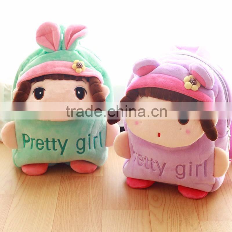cheap cute cartoon plush backpack for kids