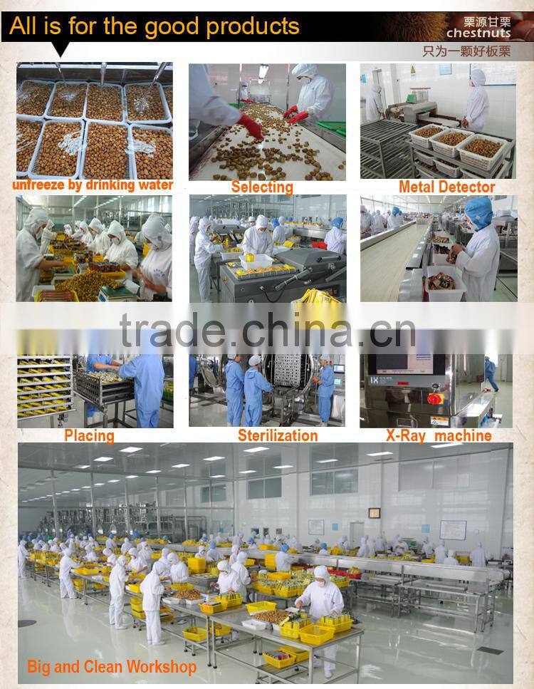 new crop organic snack foods roasted chestnuts in hot sale