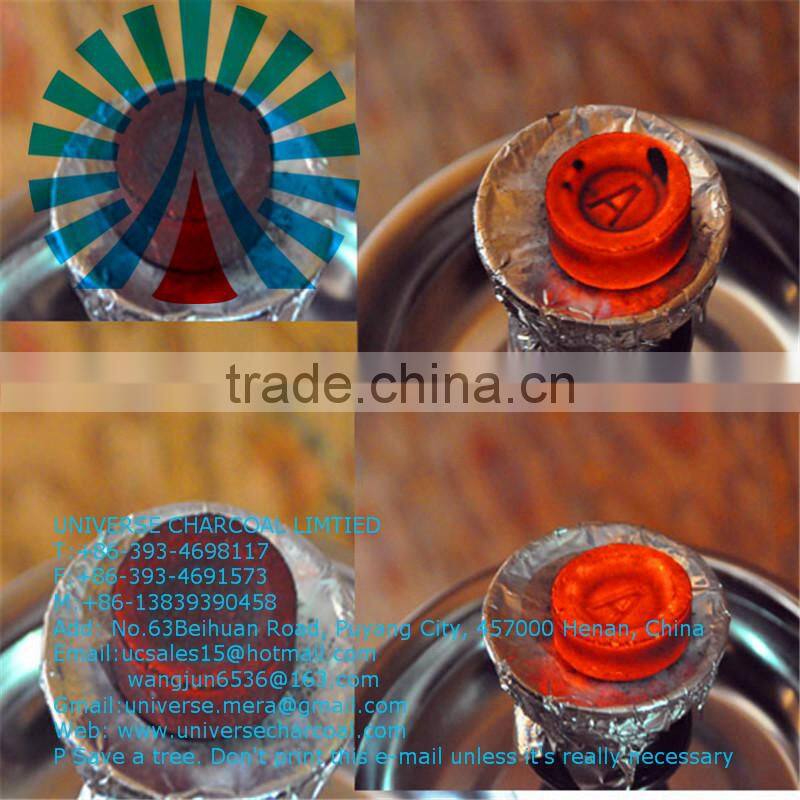 33mm Fast fire Charcoal for Shisha smoking