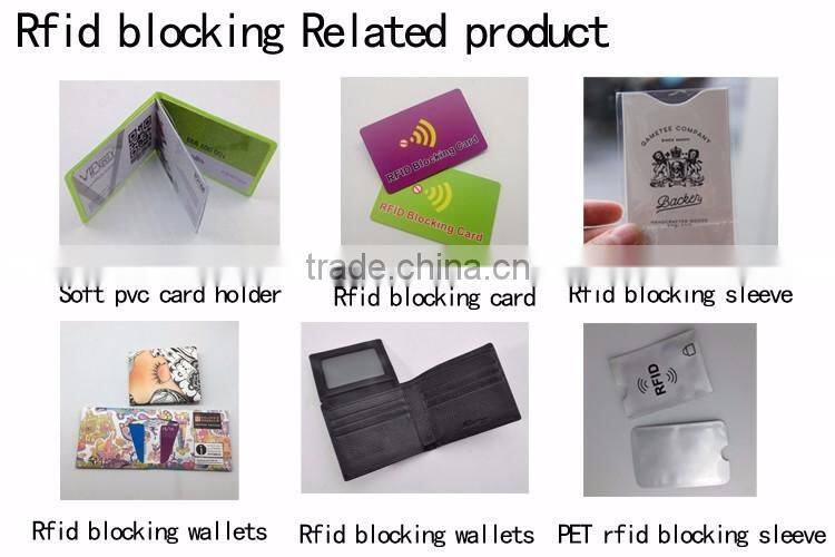 Safety protection cell phone case with RFID blocking business card holder