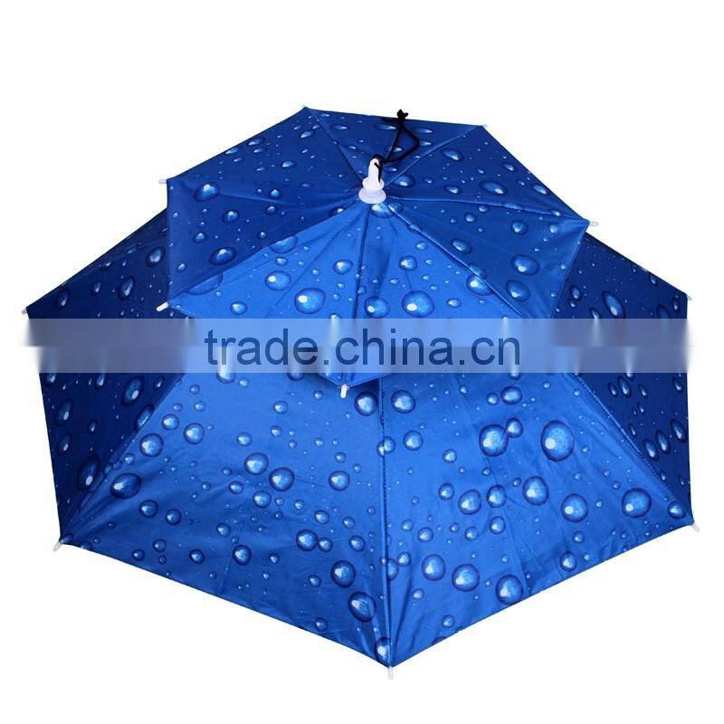 2017 new Double windproof umbrella hat fishing Umbrella sun umbrella new stlyle