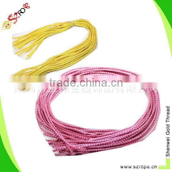 2mm color rope, colored pp braided rope