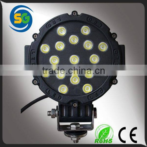 51W LED waterproof light LED offroad work marine lighting