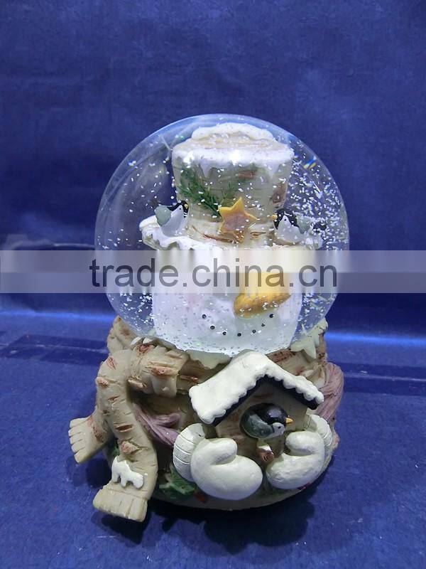 Custom Resin Cute Snowman Christmas snow globe