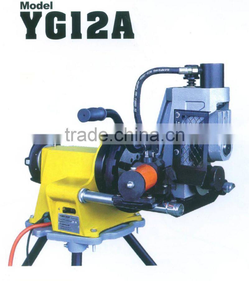 YG12A hydraulic pipe roll grooving machine with 1500W universal type motor