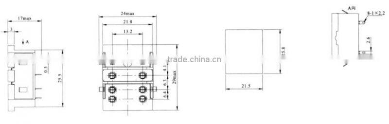 HEIGHT Hot Sale PY08B Relay Socket / 8pin Relay Socket/General relay socket with High Quality Factory Price