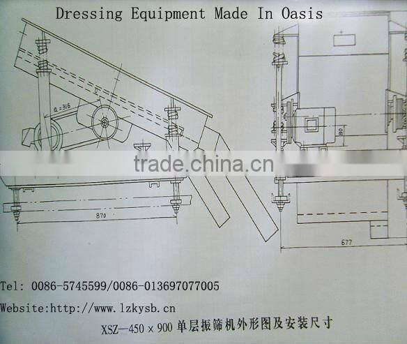 Seat type vibration screen.