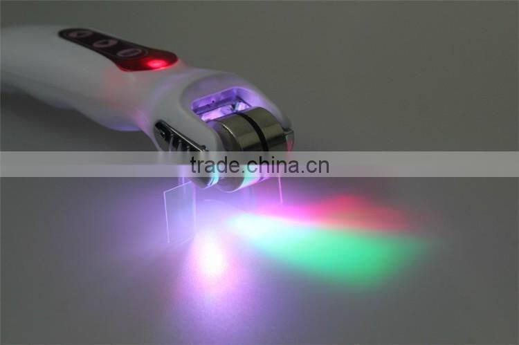 Hot sale BIO Electric DermaRoller 540 LED micro needles derma roller Photon roller