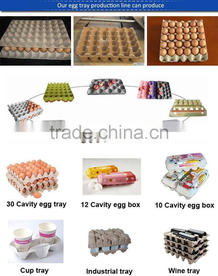 3000pcs/h Eco-friendly recycled waste paper egg tray making machine price