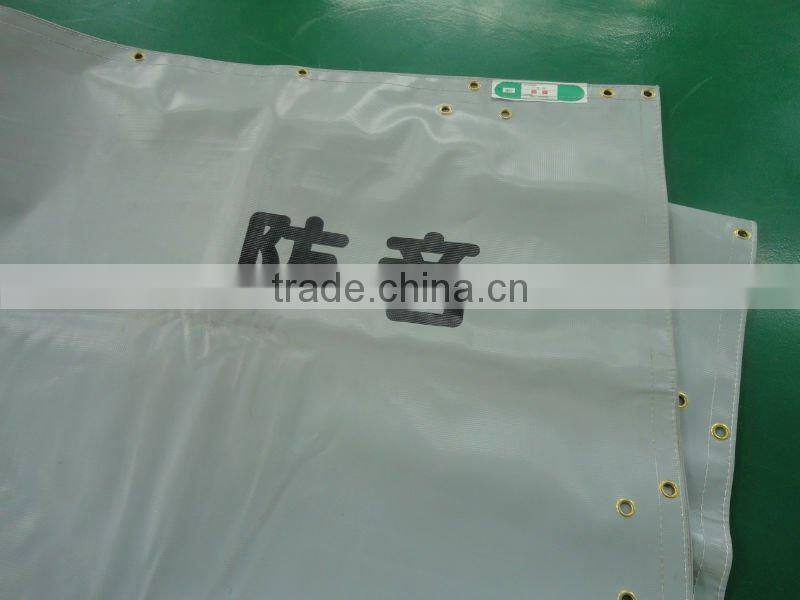 Grey PVC construction netting