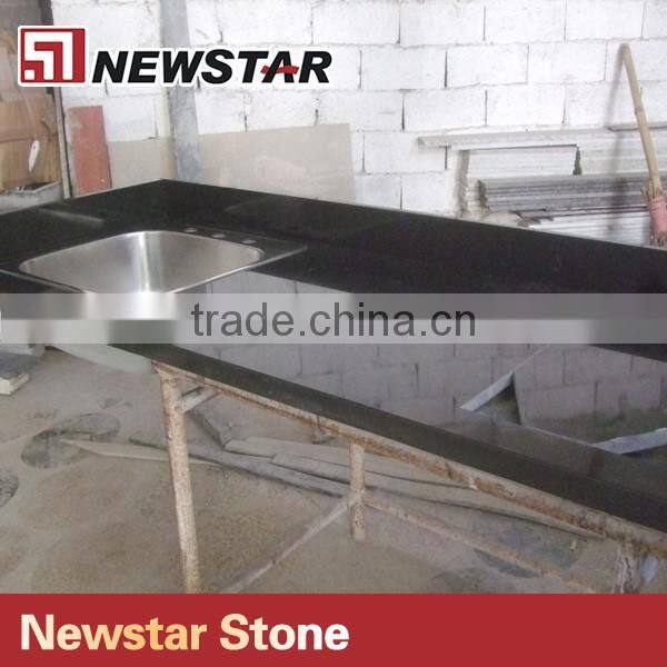 China Black Granite Percut Kitchen Countertop