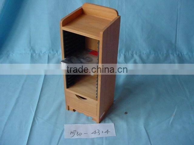 China manufacture wholesale wooden Cd Dvd Storage Shelves, wood CD storage drawers, CD storage box