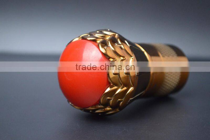 Beautiful aluminium wine bottle cap with green red bead