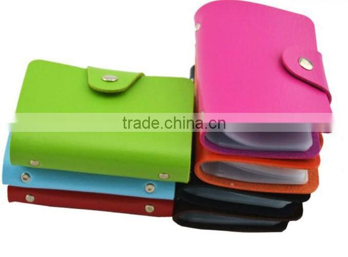 whoelsale pu leather business card holder,credit ID card holder,PU wallet
