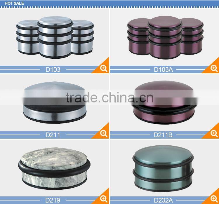 Door Accessories Base Floor Mounted Zinc Alloy Door Stopper