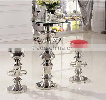 D109 xinqing bar cocktail table cheap bar table sets glass bar table