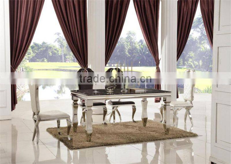 TH376 High Quality modern fabric dining table