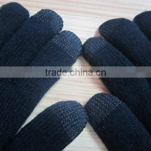 3 finger touch screen gloves winter plain bluetooth gloves,3 fingers bluetooth gloves
