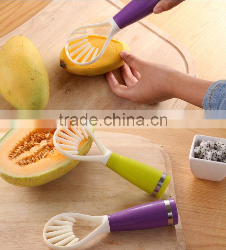Colorful Multifunction Plastic Vegetables Fruits Remove Seeds Spoon