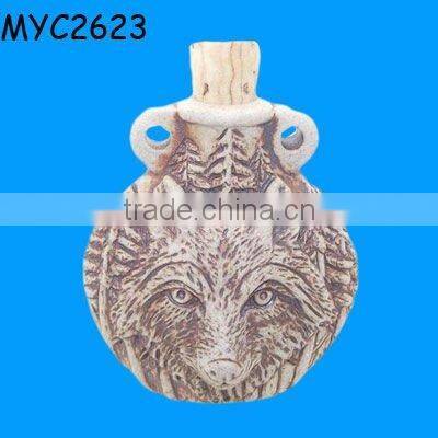 Skull designs ceramic bottles for spirits