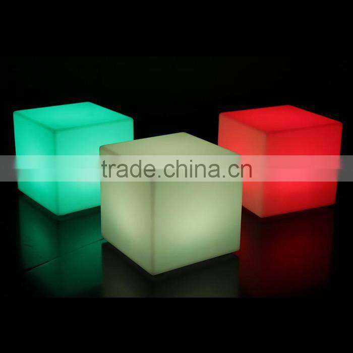 40*40*40CM led lighting cube bar seat/ led bar furniture