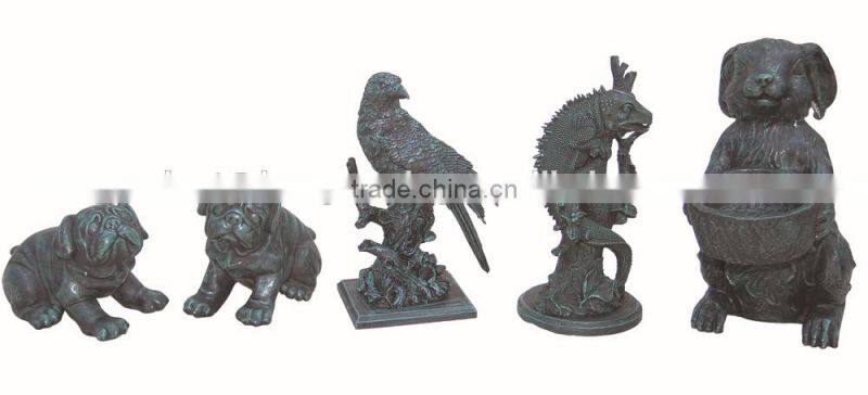 Antique animal statue garden cast iron dog statues supplier