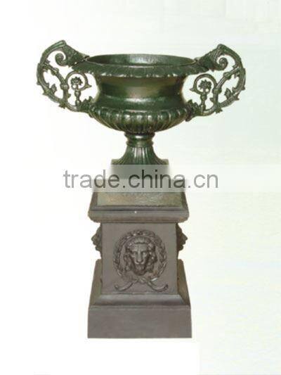 cast iron clay garden flower pot