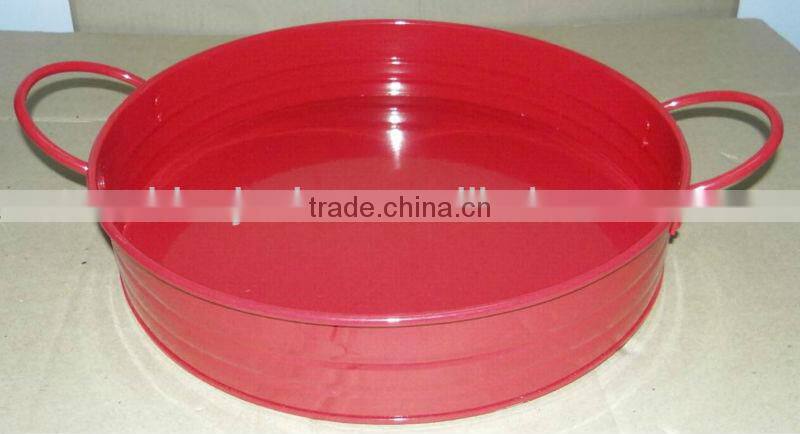 small ice tray bucket enamelware home gardening ice basin