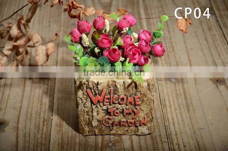 Factory hot sale indoor cement garden flower pot