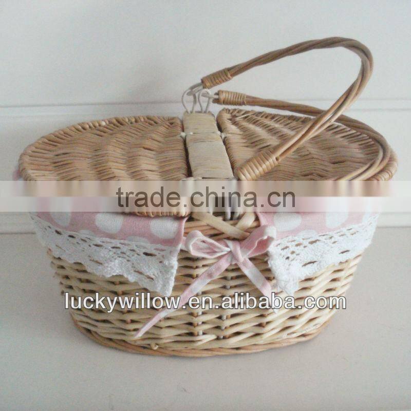 christmas empty wicker basket wholesale