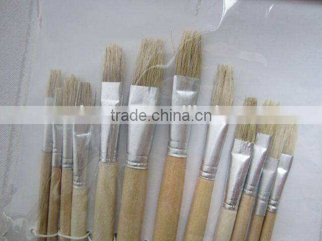 12PC Wholesale stationery wooden handle 1#--12# painting brush