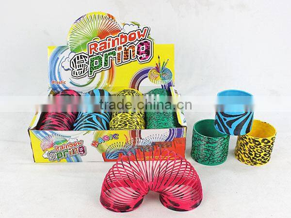 wholesale popular kids educational toys plastic magic rainbow spring /hot sale promotional gift magic rainbow circle