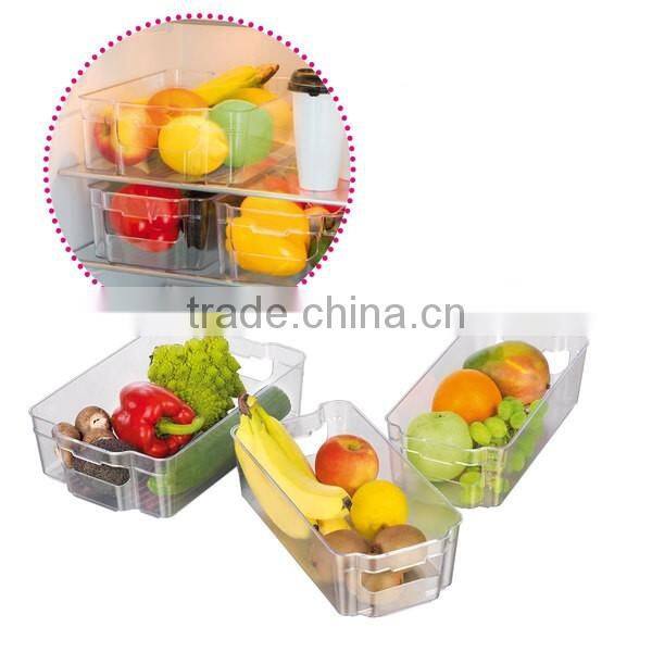 Fridge plastic storage box set/fridge plastic storage container set