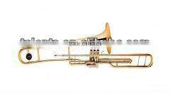 Gold lacquer Bb key tenor trombone entry model