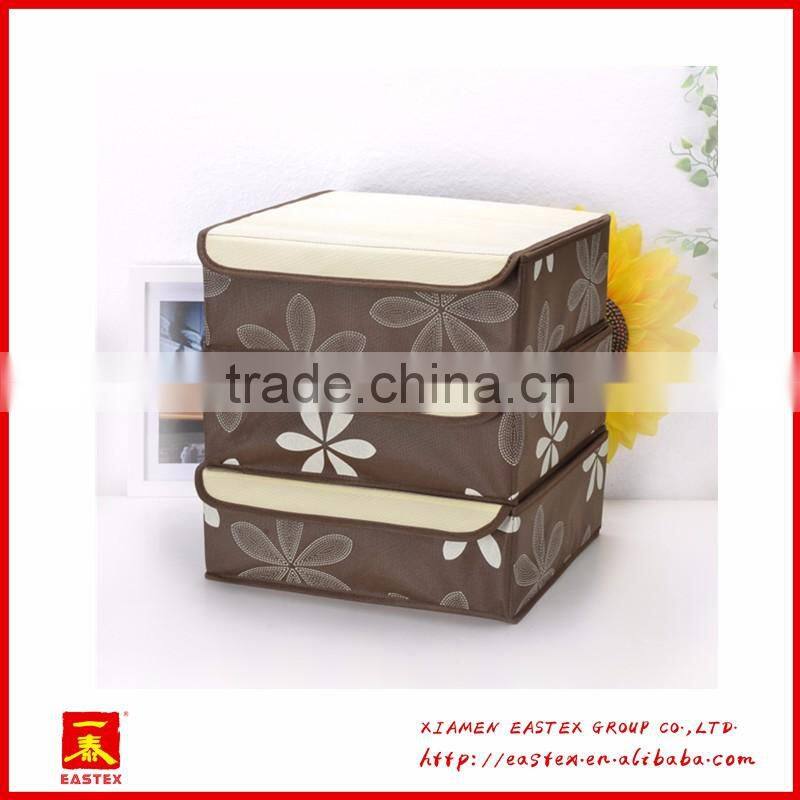 High quality peach skin 24 grid socks/bra/briefs storage Box