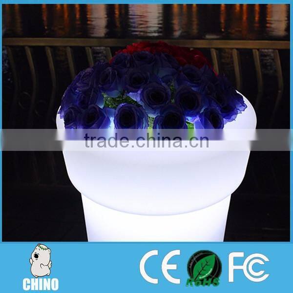 Wholesale LED ice bucket led flower pot /solar flower pot for hotel