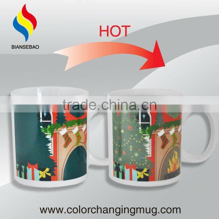 2017 promotional item 11oz mug custom color changing with logo
