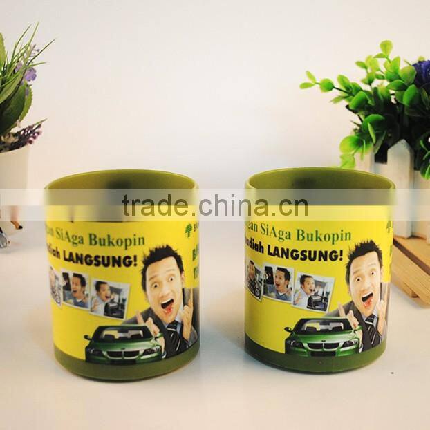 hot sale kids used plastic cup with handle for promotional